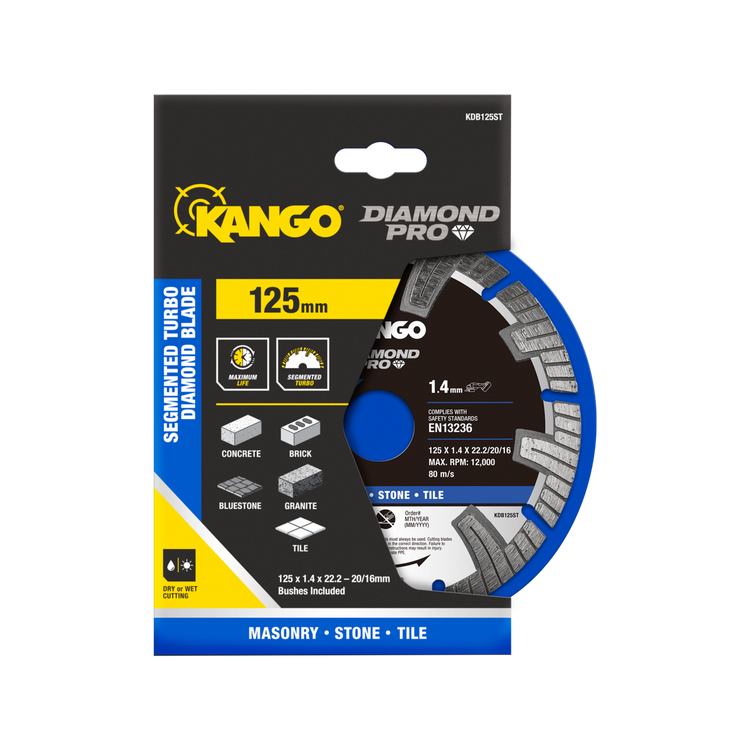 Kango 125mm Segmented Turbo Diamond Saw Blade