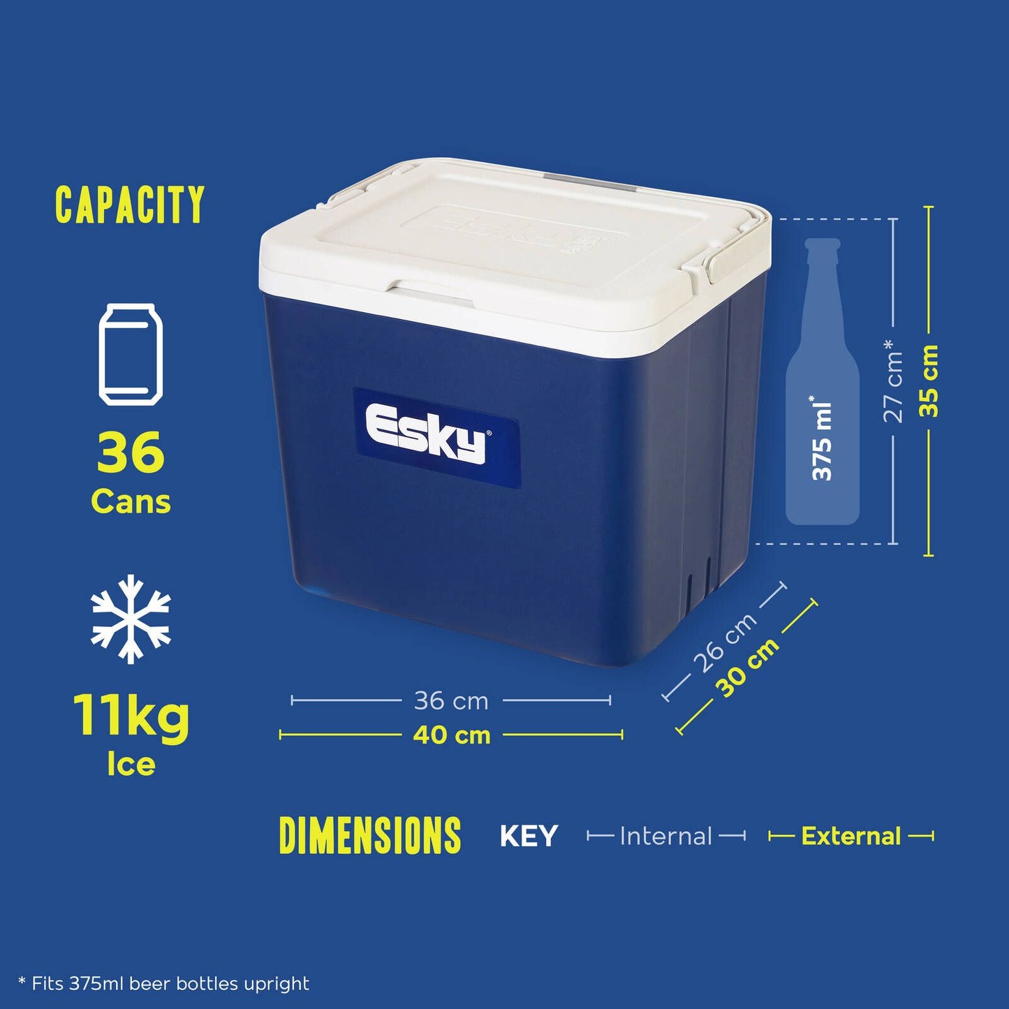 Esky 26L Chilla Hard Cooler - Blue