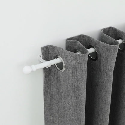 Windoware Single Stayed Curtain Rod Bracket - 50mm - 2 Pack - White