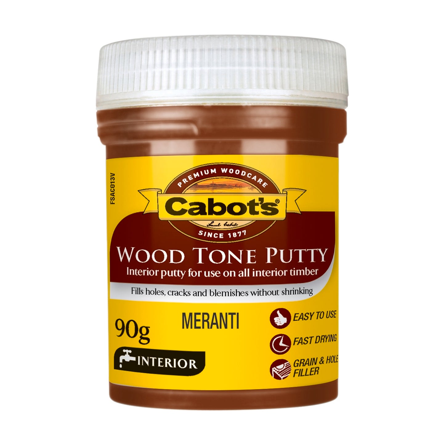 Cabot Meranti Wood Tone Putty - 90g
