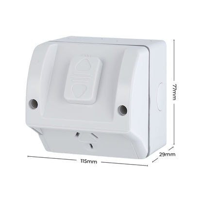 Deta Single Weatherproof Power Point