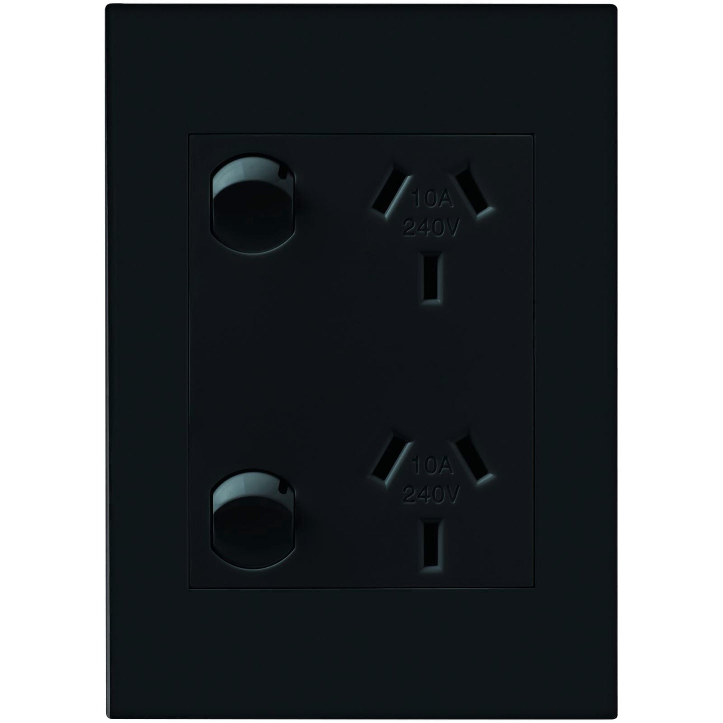 HPM Vivo Vertical Double Powerpoint - 85 x 118mm - Grey