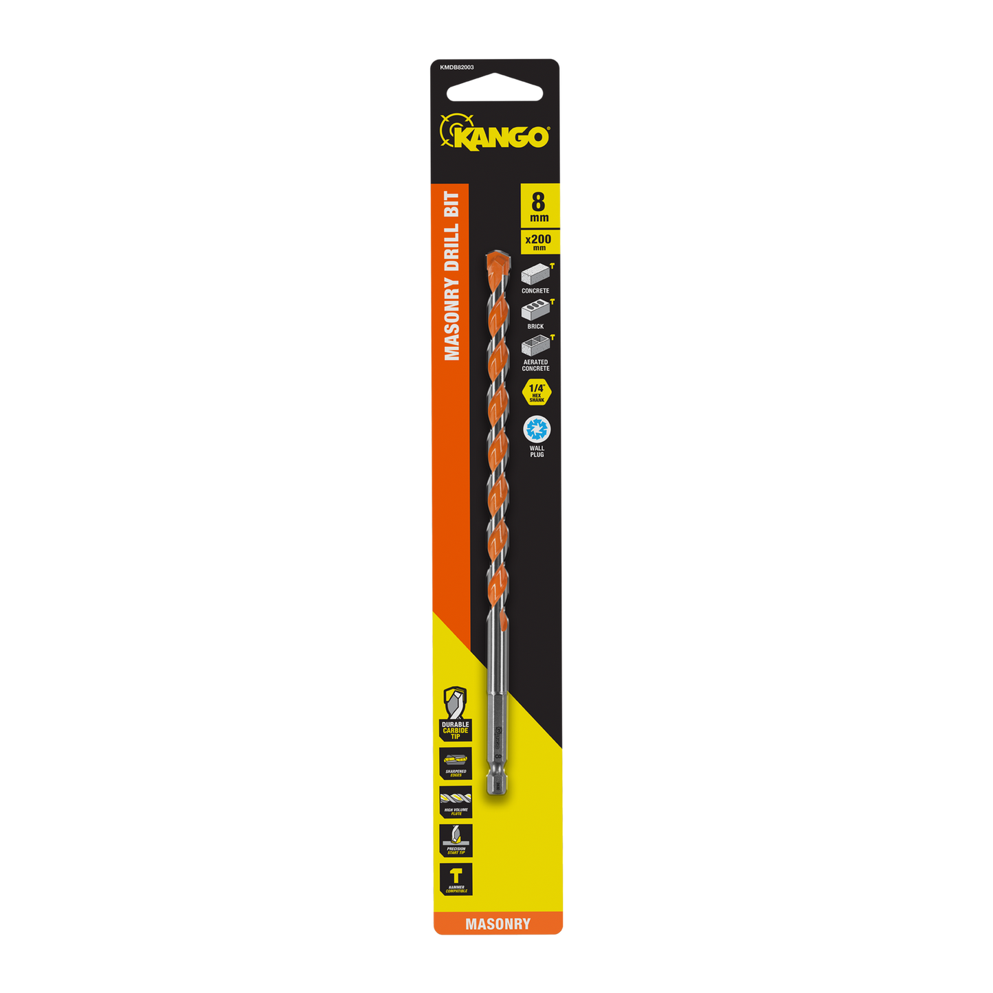Kango Masonry Drill Bit - 8 x 200mm