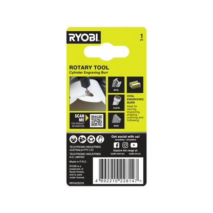 Ryobi Oval Engraving Burr - 7.9mm
