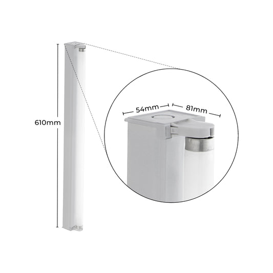 Deta Single Bare Fluorescent Batten Light - 18W