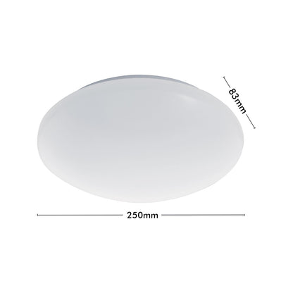 Verve Design Dion Oyster Ceiling Light - 9W - 25cm - White