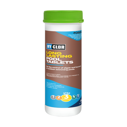 Hy Clor Long Lasting Pool Chlorine Tablets 2kg Trichlorocyanuric Acid