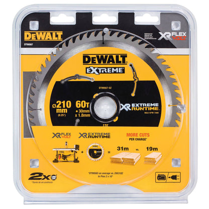 Dewalt Circular Saw Blade - 210mm - 60T - DT99567-QZ