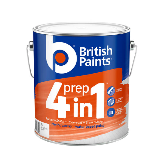 British Paints Prep Primer Sealer - 4L