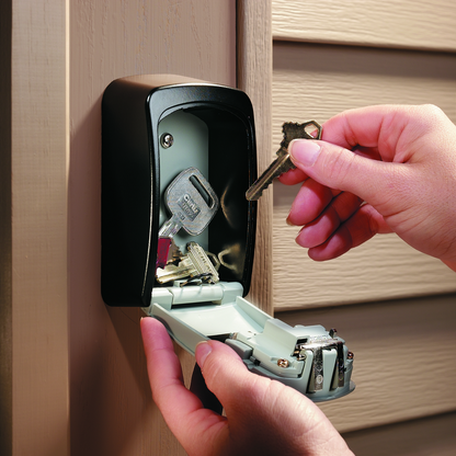 Master Lock Wall Mounted Key Safe - 83mm Steel - Weather Resistant