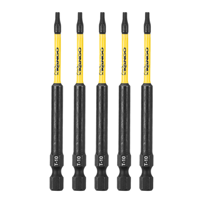 Kango HYPERTORQUE Impact Driver Bits - 89mm TX10 - 5 Pack