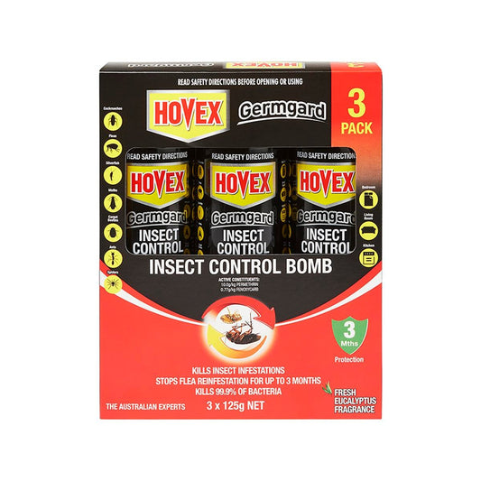 Hovex Germgard Insect Control Bomb 3 x 125g - 3 Pack