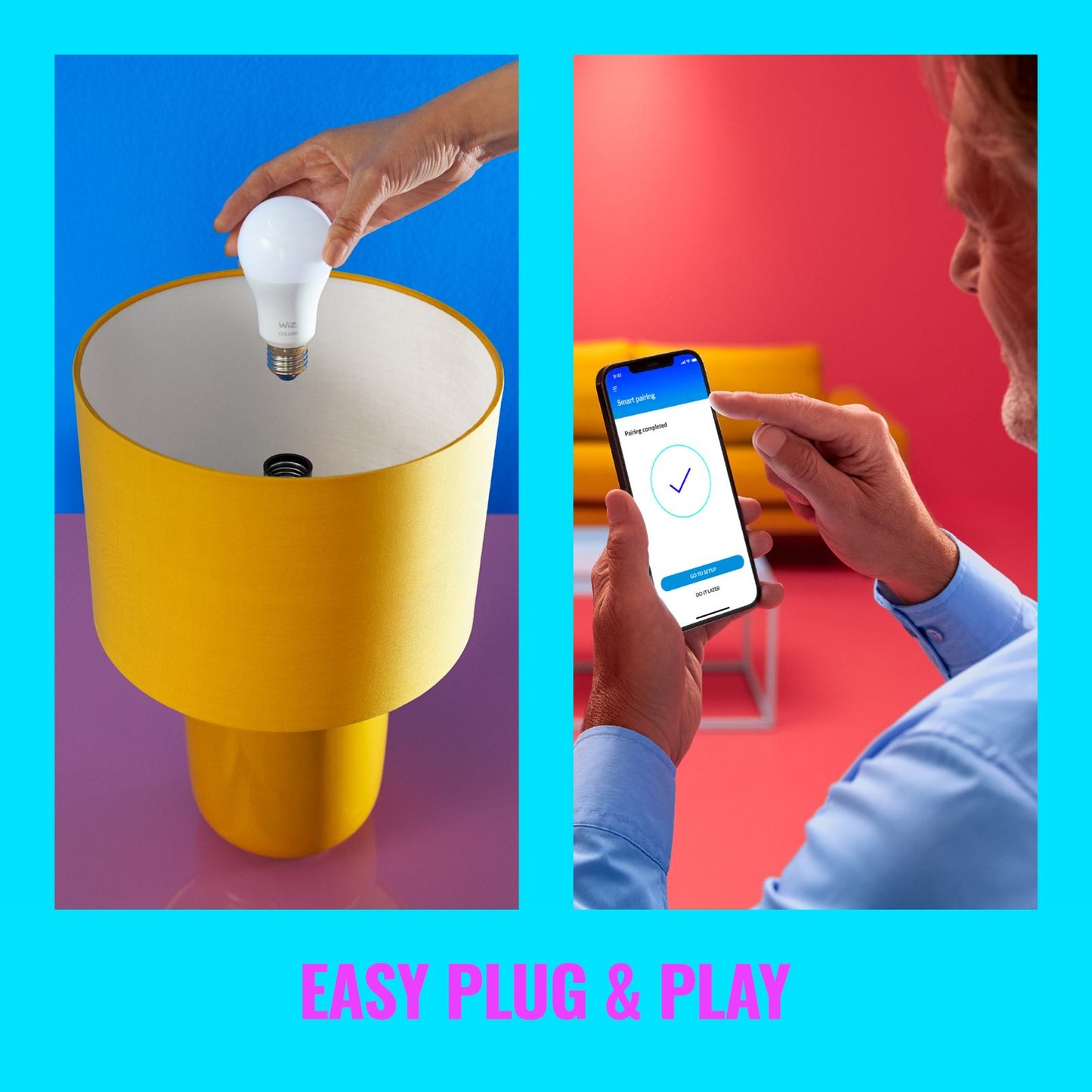 WiZ A60 E27 LED Smart Globe - 8W - 806lm