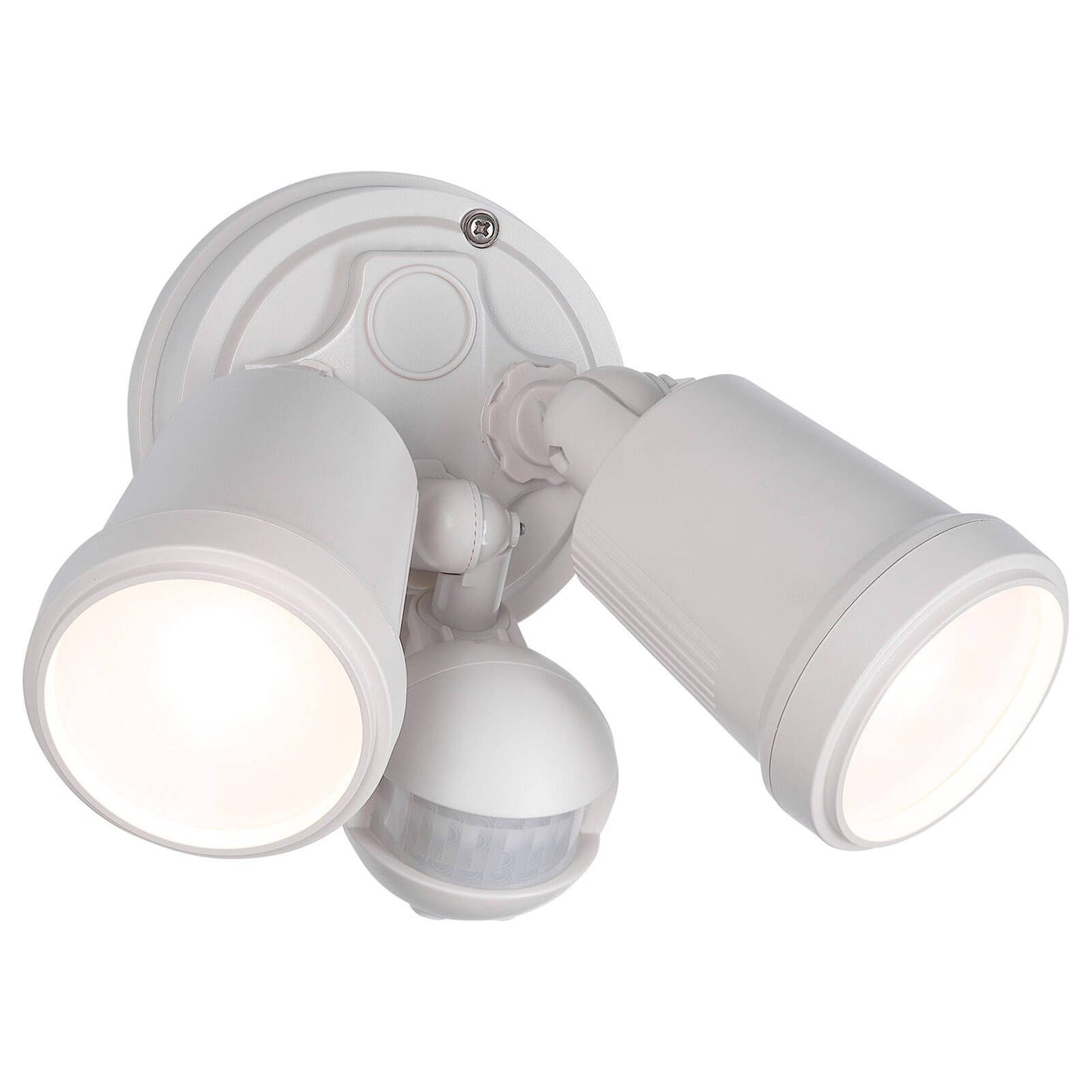 Brilliant Raptor III Twin Security Light - 20W - 1800 Lumens - Beige