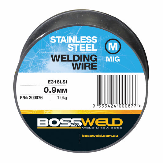 Bossweld Stainless Steel 316LSi MIG Wire - 0.9mm - 1.0kg
