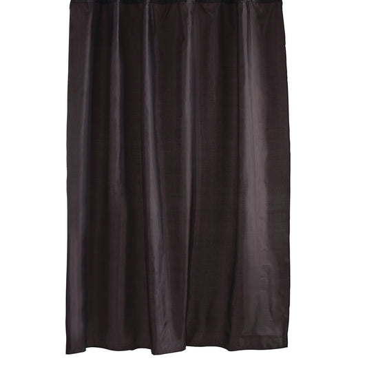 Barelli Polyester Shower Curtain 180 x 180cm Midnight Slate 12 Rings