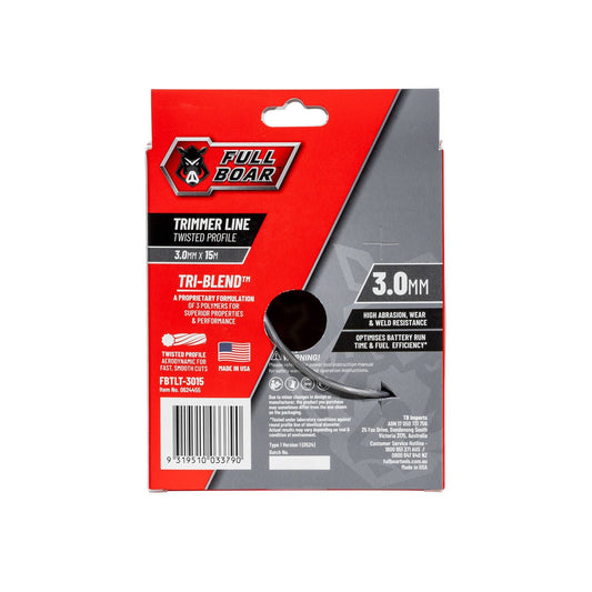 Full Boar Trimmer Line - 3.0mm x 15m