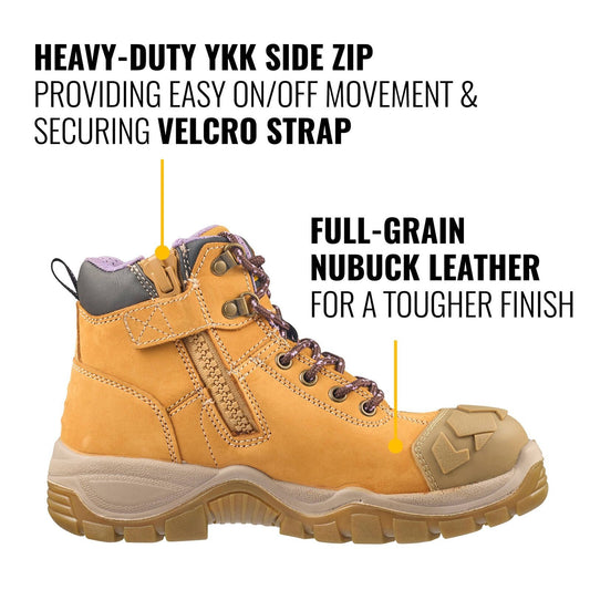Dewalt Women's Wheat Ashton Pro Work Boot - Size AU 6 / EU 37