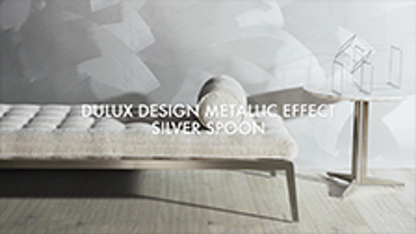 Dulux Design Metallic Effect Paint 4L Water Based Silver Finish