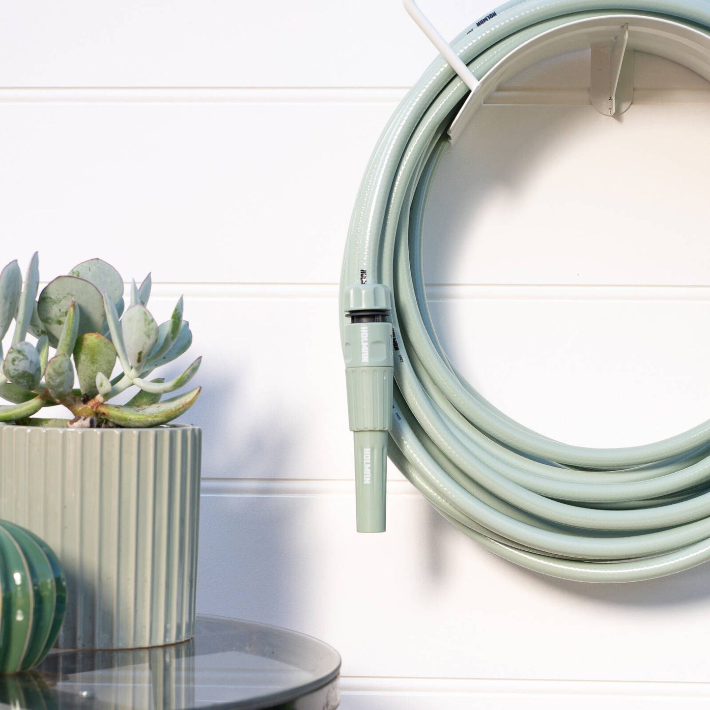 Holman 15m Garden Hose and Nozzle Set - 12mm - Sage