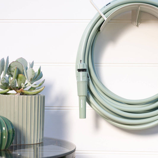 Holman 15m Garden Hose and Nozzle Set - 12mm - Sage