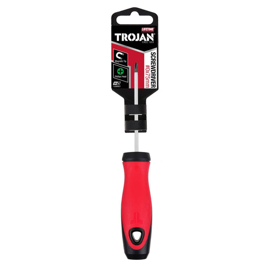 Trojan Phillips Screwdriver #0x75mm - Magnetic Tip - Philips Head