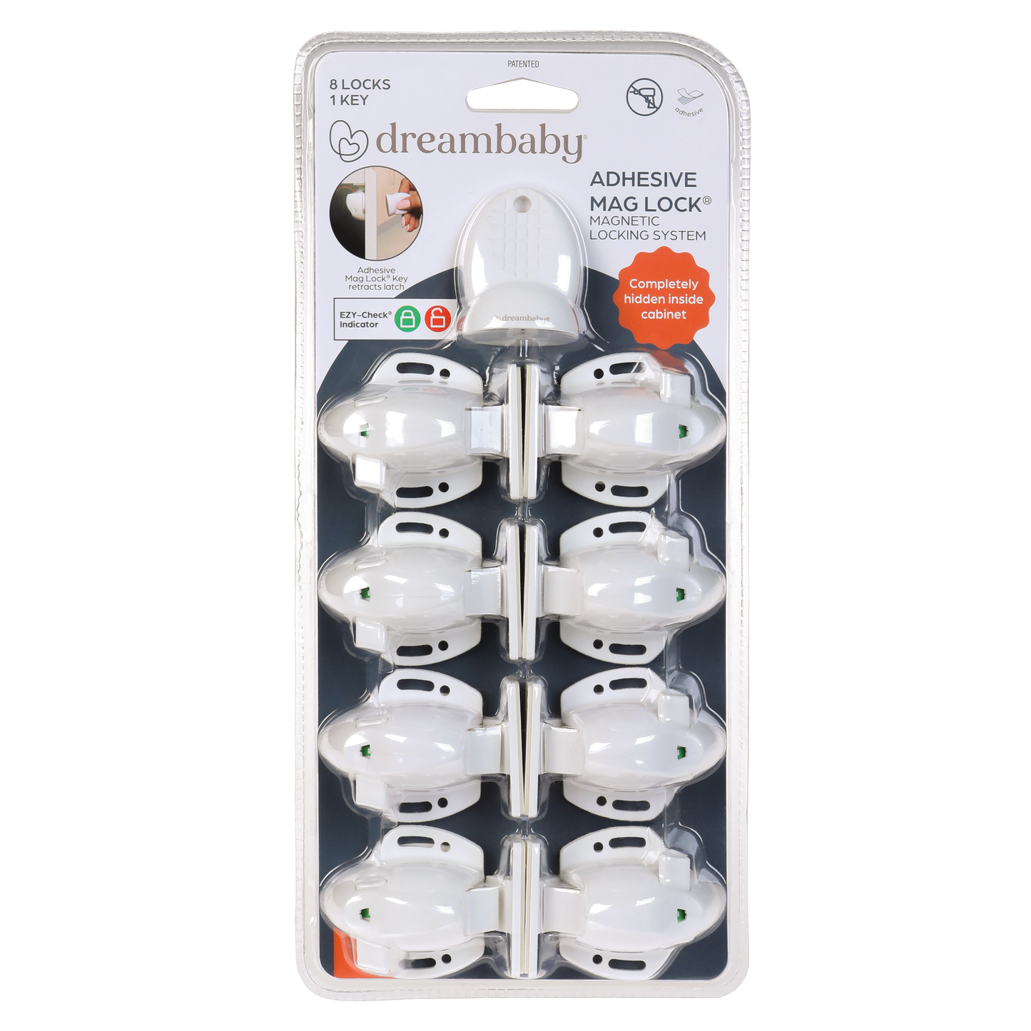 Dreambaby Child Safety Mag Lock - 8 Pack