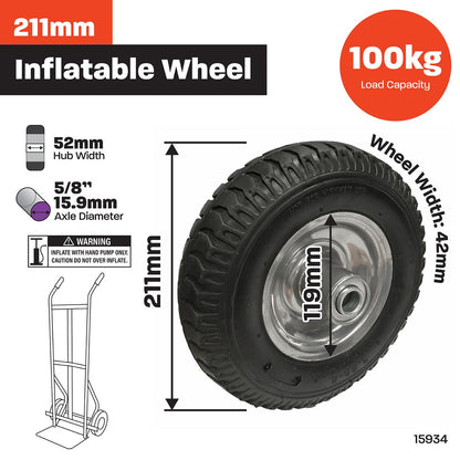 Move It Pneumatic Wheel 5/8'' Bearing 250x4 Steel Hub Durable