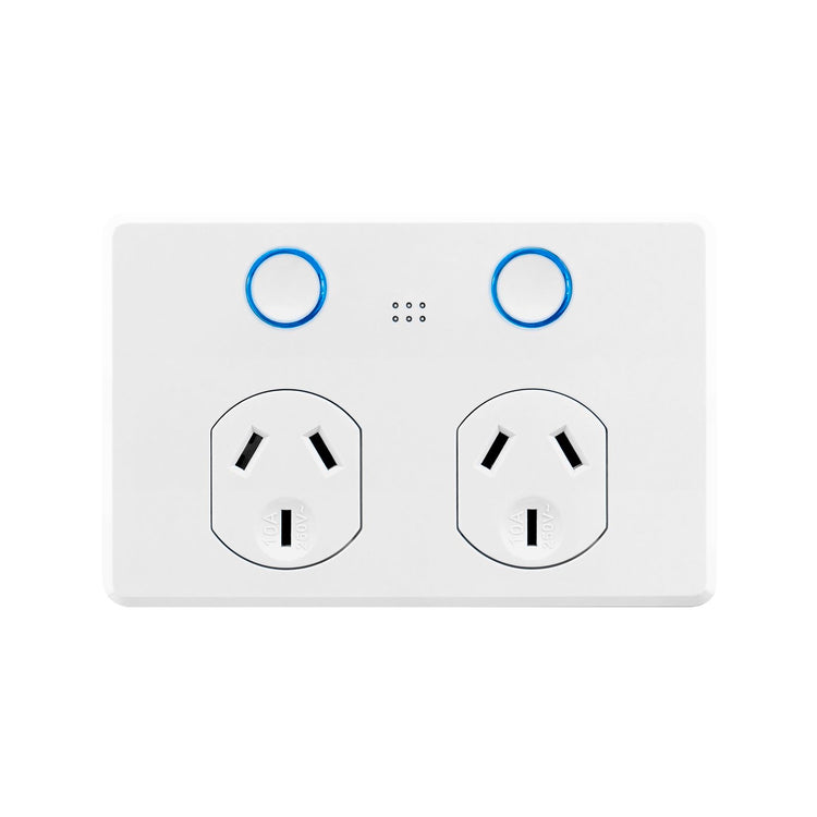 DETA White Gloss Grid Connect Smart Double Touch Power Point