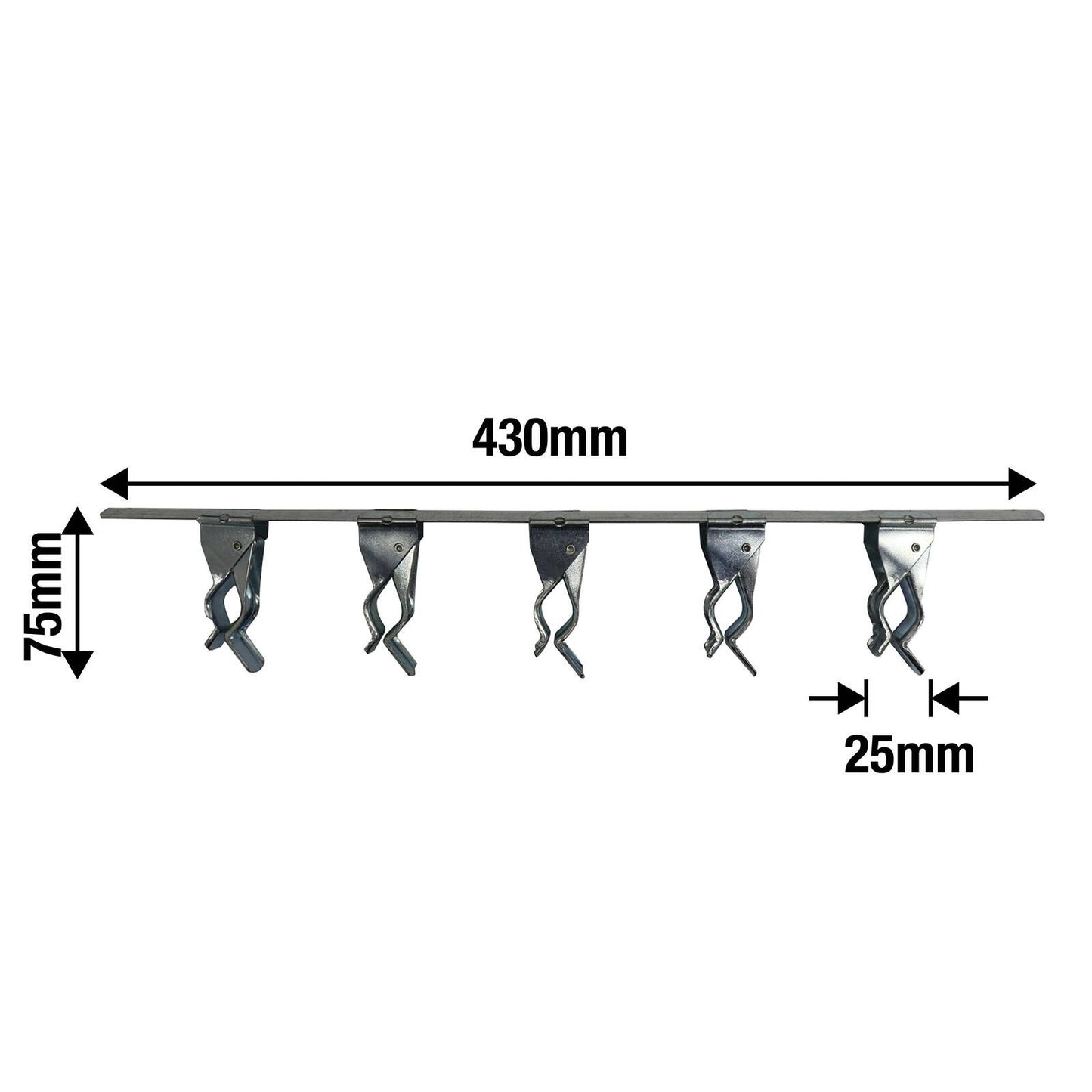 Everhang Sliding Bars Broom Holder - 425mm