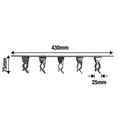 Everhang Sliding Bars Broom Holder - 425mm