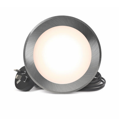 HPM Polished Silver Tricolour Dimmable LED Downlight - 90mm - 7W