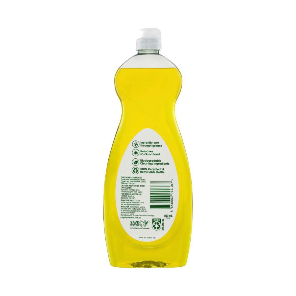 Palmolive Ultra Strength Concentrate Antibacterial Dishwashing Liquid Lemon - 950mL