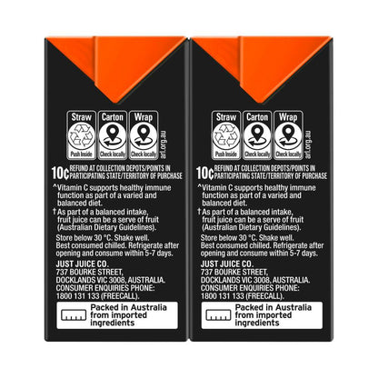 Just Juice 100% Juice Orange 200ml - 6 Pack