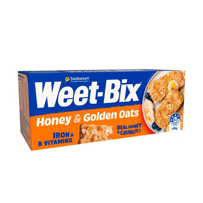 Sanitarium Weet-bix Honey & Golden Oats Breakfast Cereal - 450g