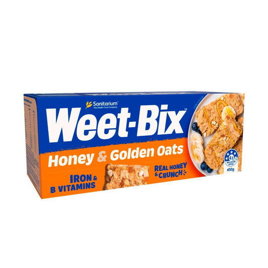 Sanitarium Weet-bix Honey & Golden Oats Breakfast Cereal - 450g