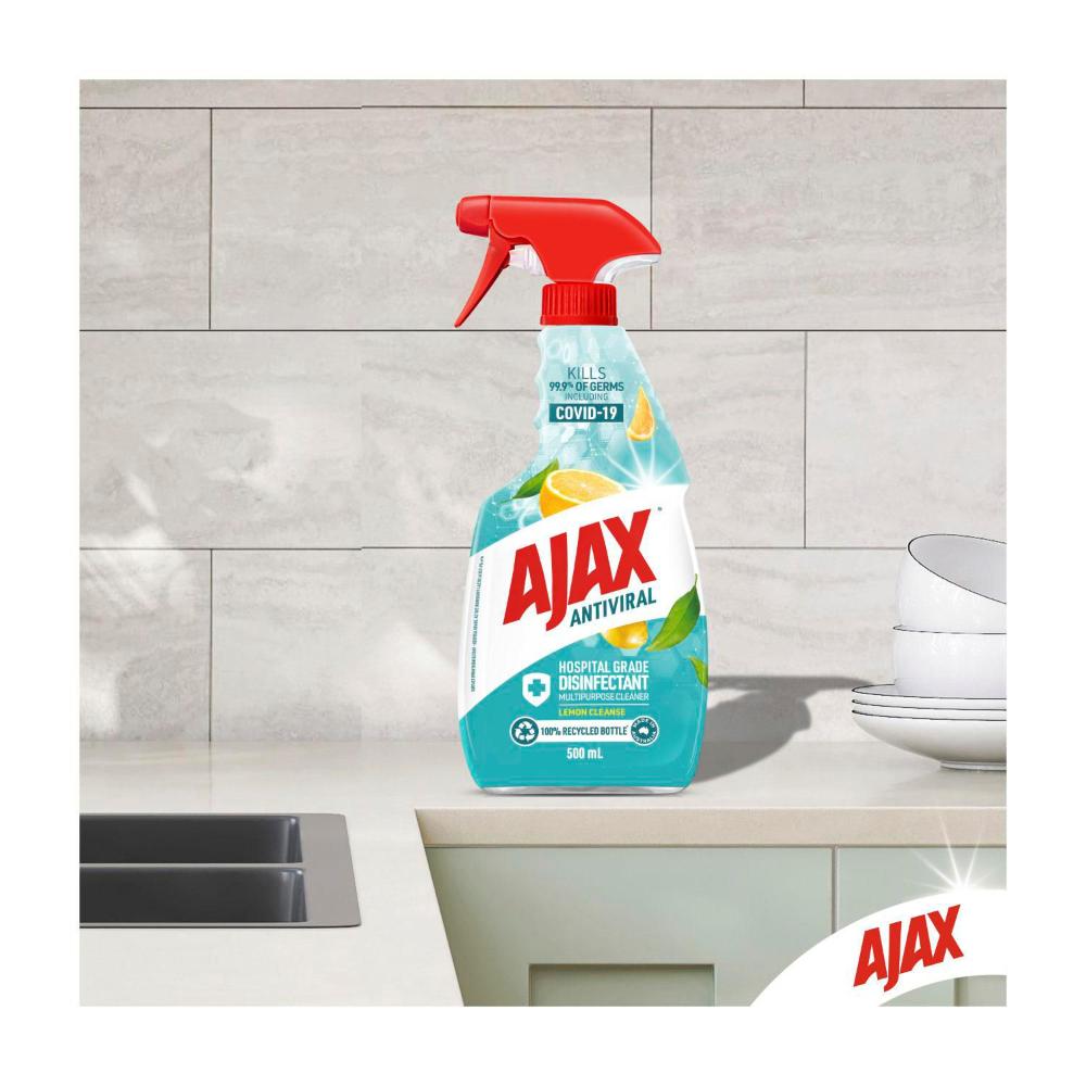 Ajax Disinfectant Cleanse Lemon - 500mL