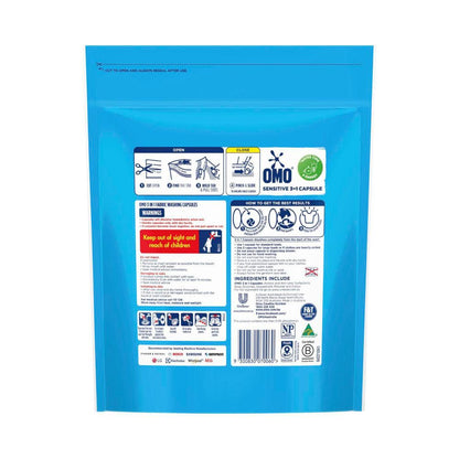 OMO Sensitive 3 in 1 Laundry Capsules 50 Washes - 50 pack