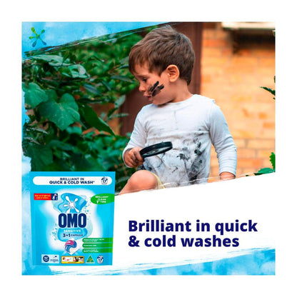 OMO 3 In 1 Laundry Capsules Sensitive - 17 each