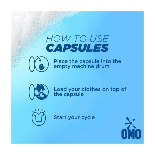 OMO 3 In 1 Laundry Capsules Sensitive - 17 each