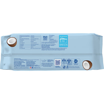 Huggies Glentle Cleanse Baby Wipes Coconut Oil 80 Pack