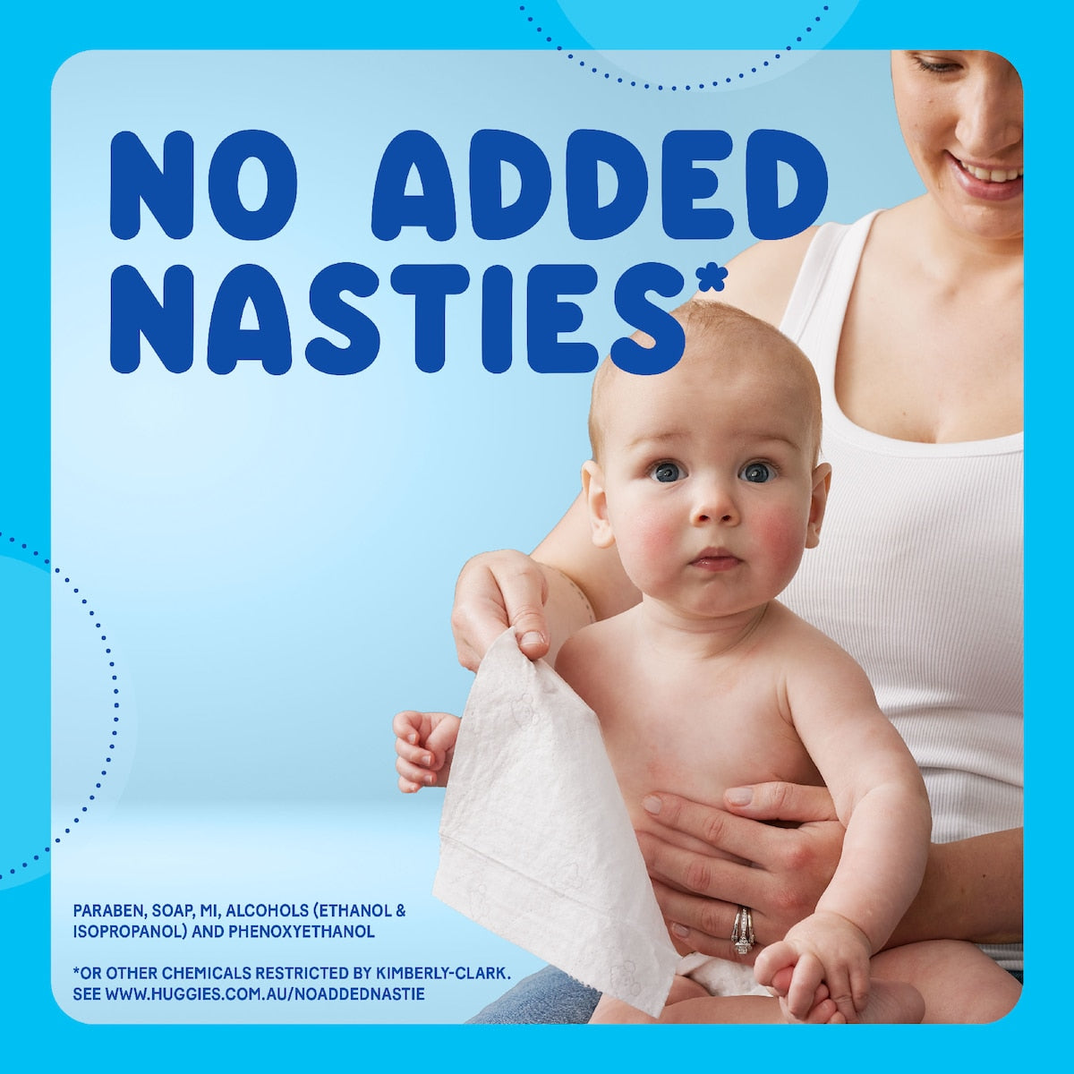 Huggies Glentle Cleanse Baby Wipes Coconut Oil 80 Pack