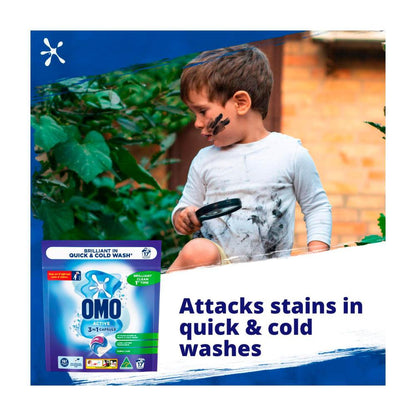 OMO 3 In 1 Laundry Capsules Active - 17 each
