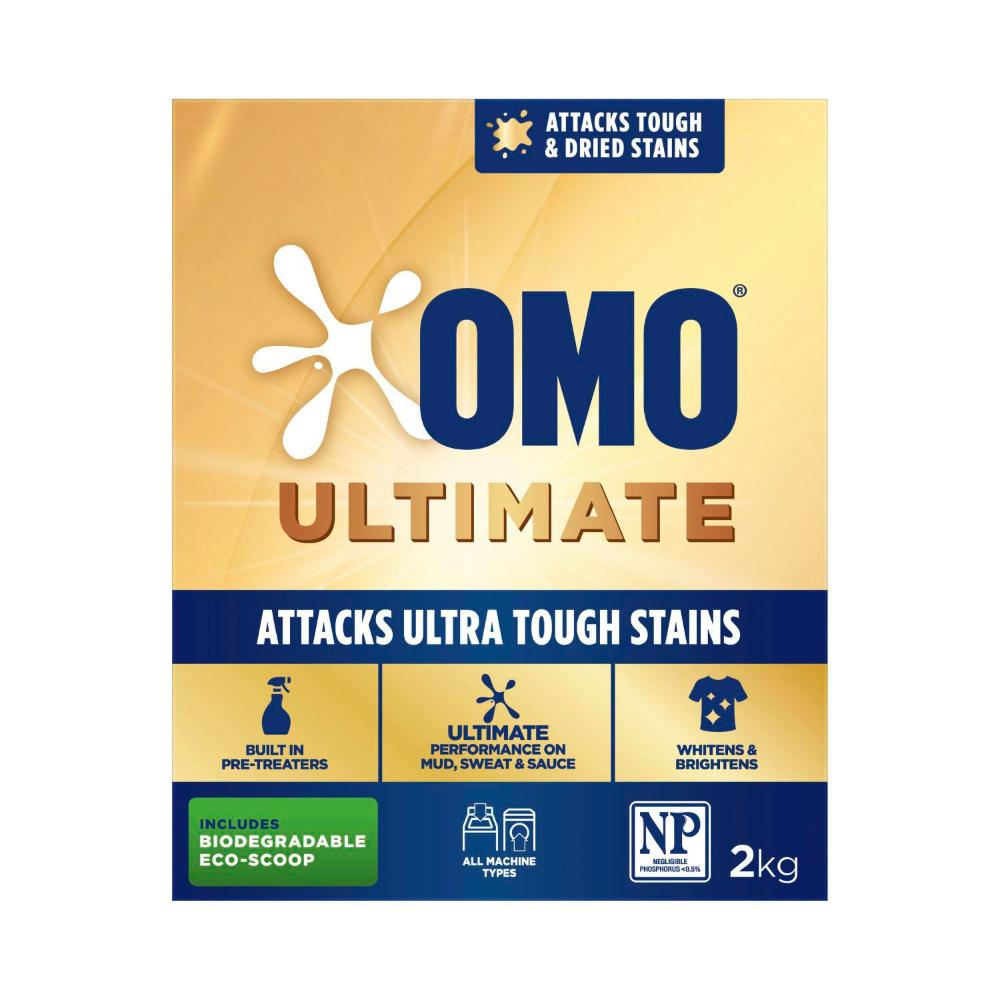 OMO Ultimate Laundry Detergent Washing Powder 40 Washes - 2 kg