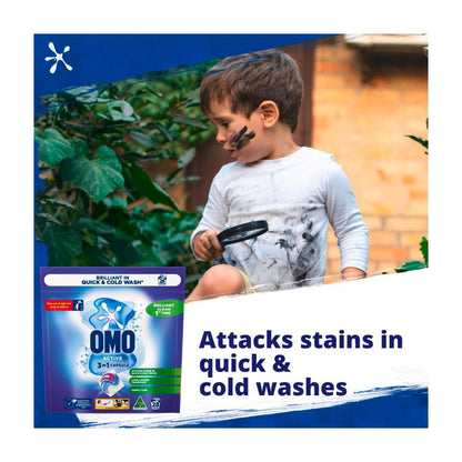 OMO Active ean 3 in 1 Laundry Capsules 28 Washes - 28 pack