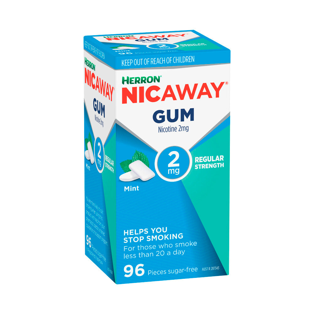 Herron Nicaway Mint Chewing Gum 2mg - 96 pack