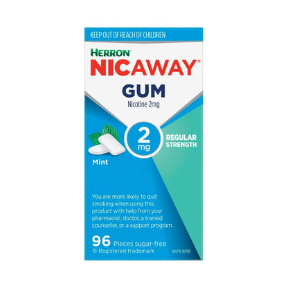 Herron Nicaway Mint Chewing Gum 2Mg - 96 Pack