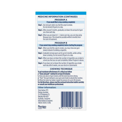 Herron Nicaway Mint Chewing Gum 2Mg - 96 Pack