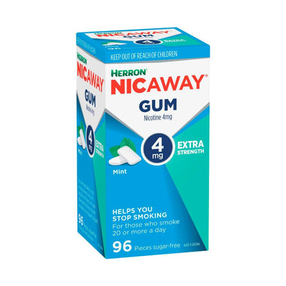 Herron Nicaway Mint Chewing Gum 4mg - 96 Pack