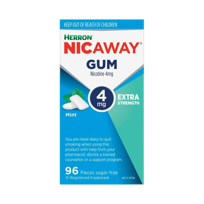 Herron Nicaway Mint Chewing Gum 4mg - 96 Pack